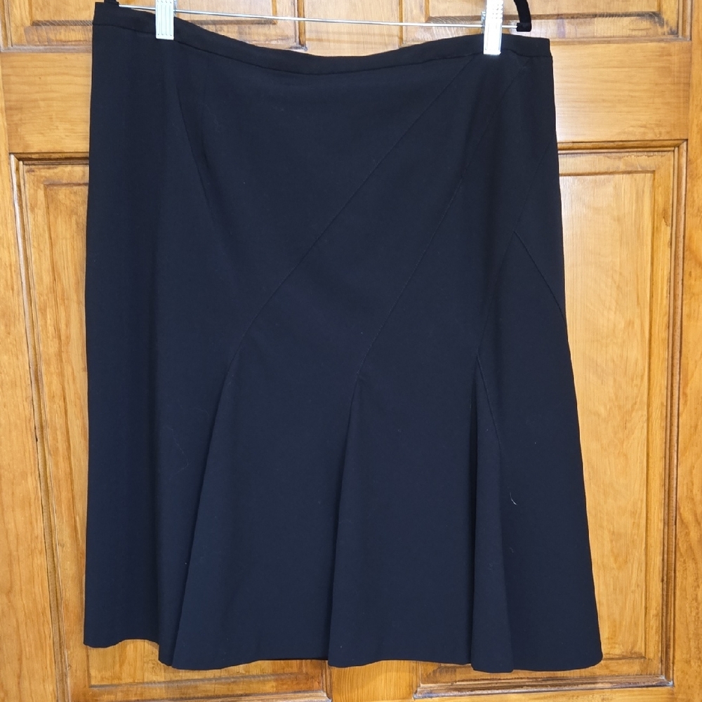 Worthington Works Black Fully Lined A-Line Skirt